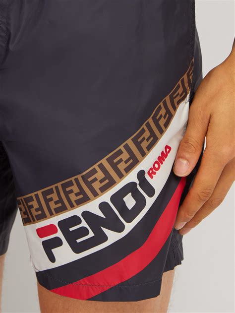 fendi fila swim shorts|Fendi swim shorts.